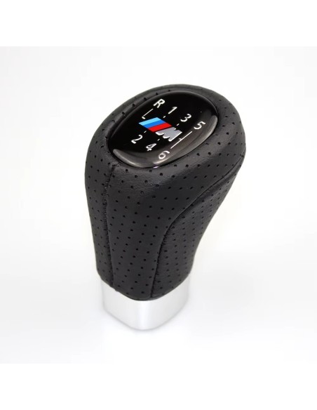 Nuts Gear Shift Knob with M logo for BMW Series 3 E90, E91, E92, E93, 6-speed manual