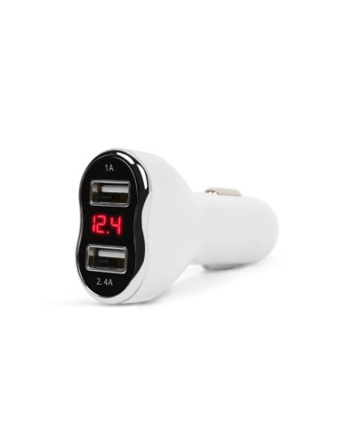 Car charger adapter with connection to car...