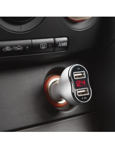 Car charger adapter with connection to car socket 2 x... 2