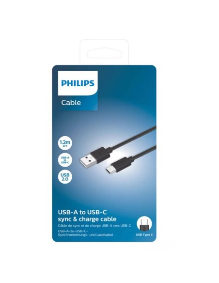 Cablu Date Incarcare  2 M Usb-A La Usb-C Philips