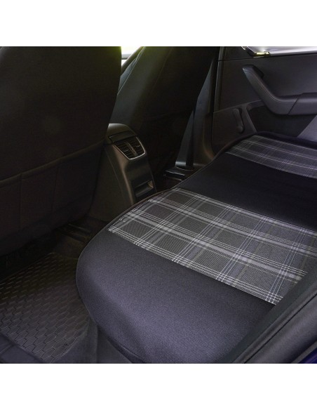 Black-Grey Sports Seat Cover Set, Universal, Umbrella
